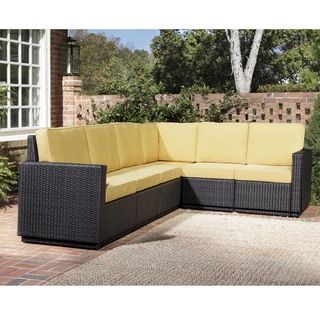 Riviera Deep Brown Harvest Six Seat Outdoor Sectional Sofas, Chairs & Sectionals