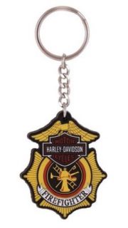 Harley Davidson Firefighter Keychain Key Ring. KY126583 Clothing