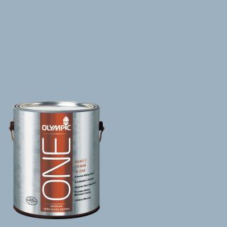 Olympic One 124 fl oz Interior Semi Gloss Sterling Silver Latex Base Paint and Primer in One with Mildew Resistant Finish