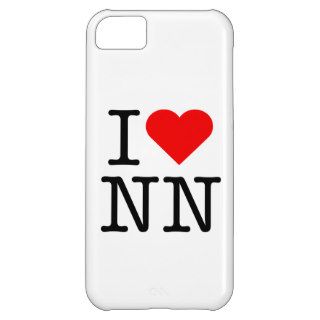 I love heart NN Cover For iPhone 5C
