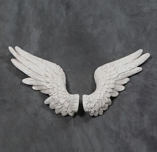 large white angel wings by daisy west