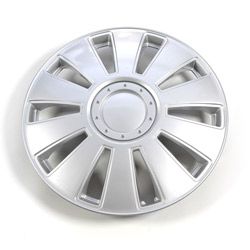 Silver 14 inch Abs Clip onto Hub Caps (set Of Four)