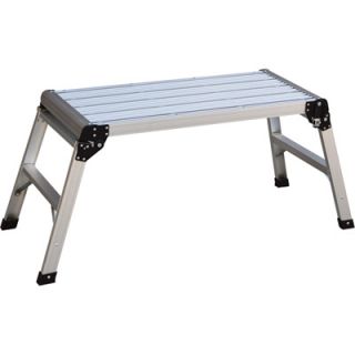 Vestil Aluminum Folding Step Platform — 250-Lb. Capacity, 19 1/2in. Opened Height, Model# AFSP-2  Folding Platforms