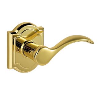 BALDWIN Prestige Tobin Polished Brass Commercial/Residential Right Handed Dummy Door Lever