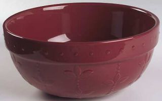 Signature Sorrento Beaujolais (Burgundy) 9 Mixing Bowl, Fine China Dinnerware  