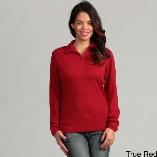 Minus33 Merino Wool Clothing Minus33 Womens Liberty Merino Wool Lightweight 1/4 zip Base Layer Top Red Size XS (2  3)