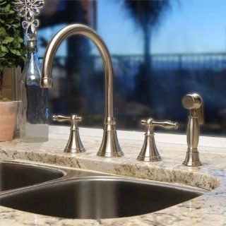 Brushed Nickel Kitchen Swivel Faucet and Pull Out Spray   Touch On Kitchen Sink Faucets  