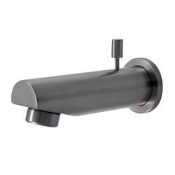 Satin Nickel Deco Brass Tub Spout And Diverter