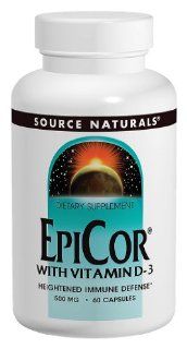 Source Naturals   Epicor With Vitamin D3, 500 mg, 60 capsules Health & Personal Care