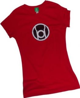 Red Lantern Logo    Green Lantern Crop Sleeve Fitted Juniors T Shirt Clothing