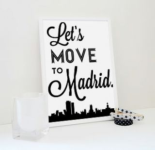 let's move to madrid by sacred & profane designs
