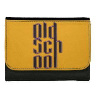 Yellow Old School Women's Wallet
