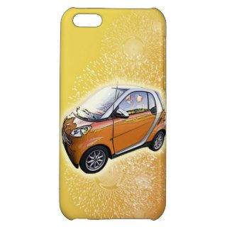 Smart in Orange over Fireworks Cover For iPhone 5C