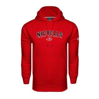 Nicholls State Under Armour Red Performance Sweats Team Hood 'Nicholls University'  Sports Fan Sweatshirts  Sports & Outdoors