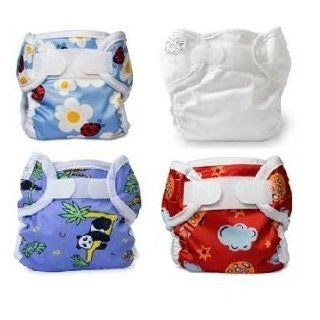 Bummis Super Whisper Wrap Cloth Diaper Cover, Medium, 6 Pack Gender Neutral Colors with Reusable Dainty Baby Bag Bundle  Baby