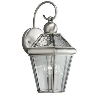 Transitional 1 light Outdoor Antique Pewter Wall Fixture Wall Lighting