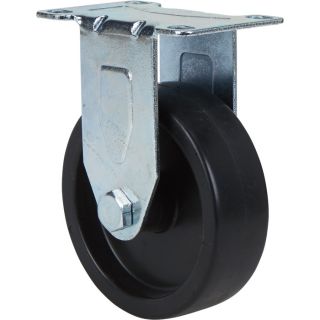 Fairbanks Polyolefin Rigid Caster — 4in. x 1 1/4in.  Up to 299 Lbs.