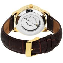 August Steiner Men's 'Diamond' Gold Dial Automatic Watch August Steiner Men's August Steiner Watches