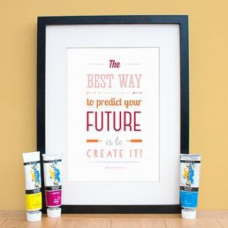 create your future print by joanne hawker