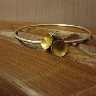 cup of gold charm bangle by joanne tinley jewellery