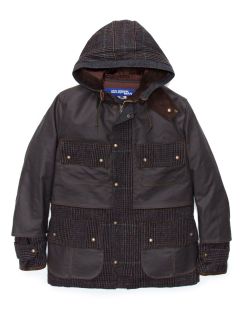 Glen Check Hooded Rain Parka by Junya Watanabe