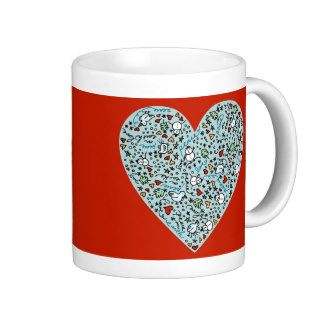 Cute Christmas Love Heart Mug
