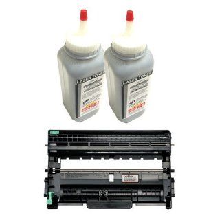 Brother TN 450 (2 pcs) Toner Refill and DR 420 (1 pc) Drum + (2 Gears + 2 Hopper Caps) Electronics