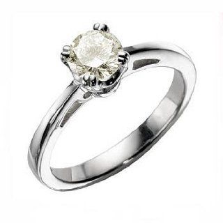 .36ct Yellow Diamond Solitaire Engagement Ring 14k Gold Jewelry