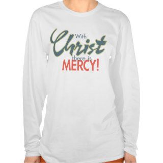Christ Mercy Ladies Long Sleeve T Shirts