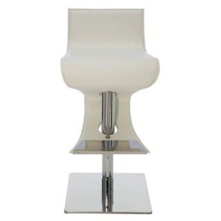 Shop Portland Adjustable Barstool (White) at the  Furniture Store