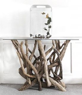 driftwood console table by doris by karen miller