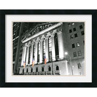 Phil Maier 'New York Stock Exchange at Night' Framed Art Print Prints