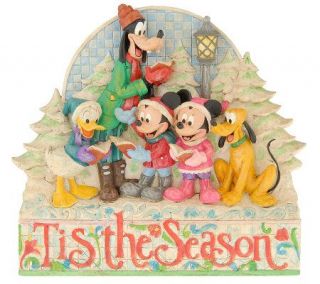 Jim Shore Disney Traditions Tis The Season Plaque —