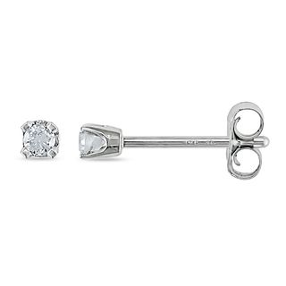 Miadora 14k White Gold Children's Diamond Stud Earrings Miadora Diamond Earrings