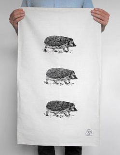 badger tea towel by whinberry & antler
