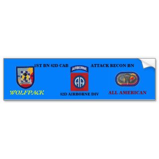 1st Bn 82nd CAB 82nd ABN Bumper Sticker