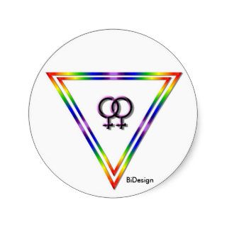 Stickers Rainbow Triangle Female/Female