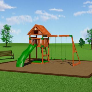 Trek Cedar All Cedar Swing Set