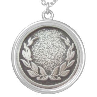 Silver Laurel Wreath Personalized Necklace