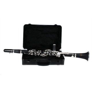 Emperor Performance Bb Clarinet, USA Mouthpiece, Silver Nickel Keys, Plush Case ECB428 Musical Instruments