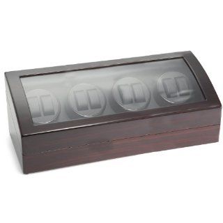 Diplomat 31 428 Gothica Ebony Wood Finish with Black Leather Interior Eight Watch Winder Watches