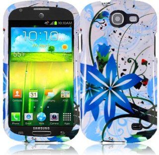 Samsung Galaxy Express i437 ( AT&T ) Phone Case Accessory Cool Lovely Flowers Hard Snap On Cover with Free Gift Aplus Pouch Cell Phones & Accessories