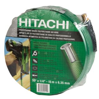 Hitachi 50 ft x 1/4 in Professional Grade Polyurethane Air Hose