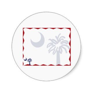 South Carolina Paper Products Round Stickers