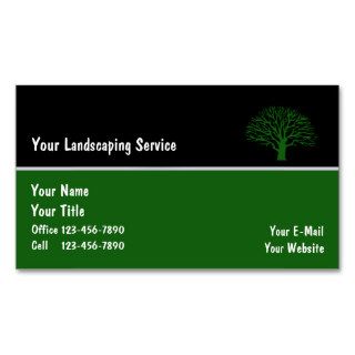 Landscape Business Cards_6 Business Card Templates