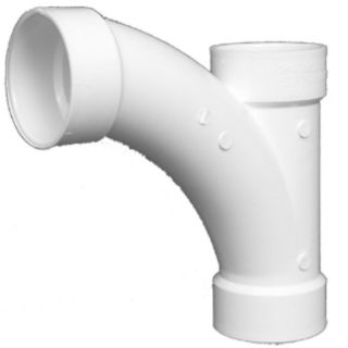 Charlotte Pipe 1 1/2 in Dia 45 Degree PVC Combo Wye Fitting