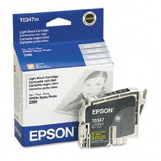 Epson T034720 Light Black OEM Genuine Inkjet/Ink Cartridge (440 Yield)   Retail Electronics