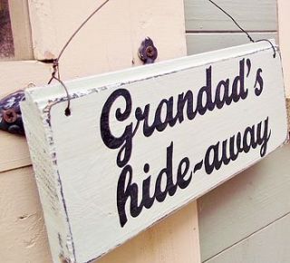 grandparents personalised wire strung sign by potting shed designs