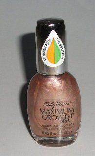 sally hunsen maximum growth plush norishing nail color,25 copper glamour Health & Personal Care