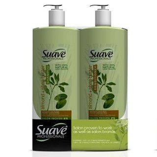 SCS Suave Professionals Shampoo/Conditioner, Almond & Shea Butter   40 oz .   2 pk. x2  Hair Shampoos  Beauty